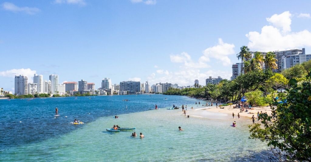 an uncrowded beach outside of San Juan hotels