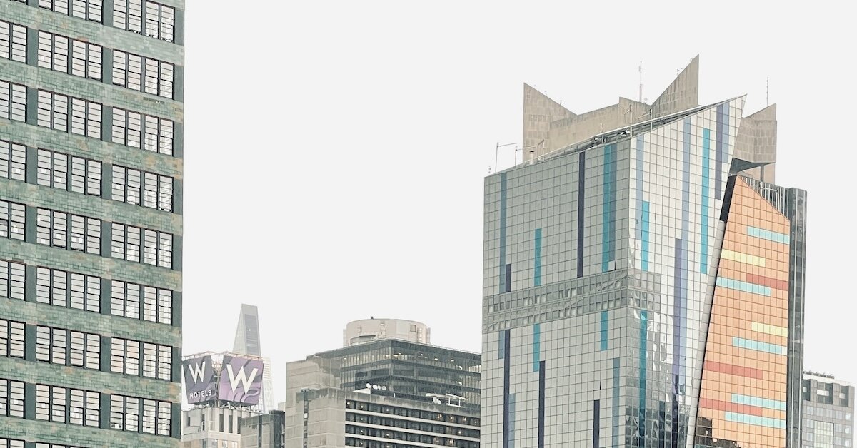 The New York City Skyline featuring well known hotel buildings