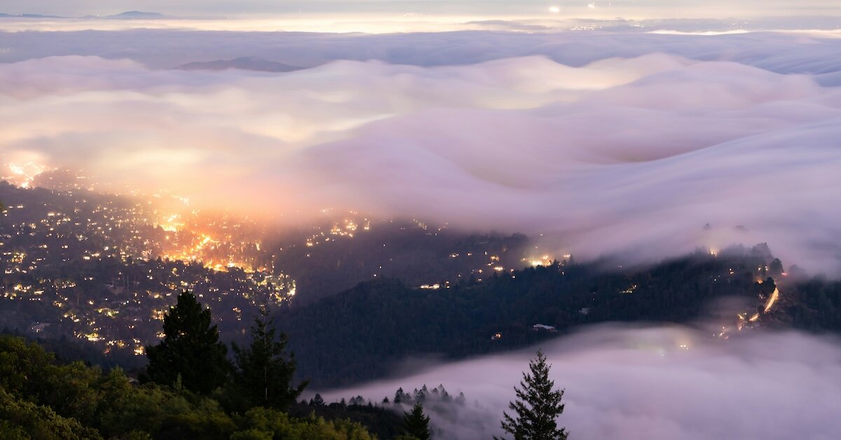 Wildfires dot the California hillsides: fire damage is sometimes excluded from commercial property insurance coverage