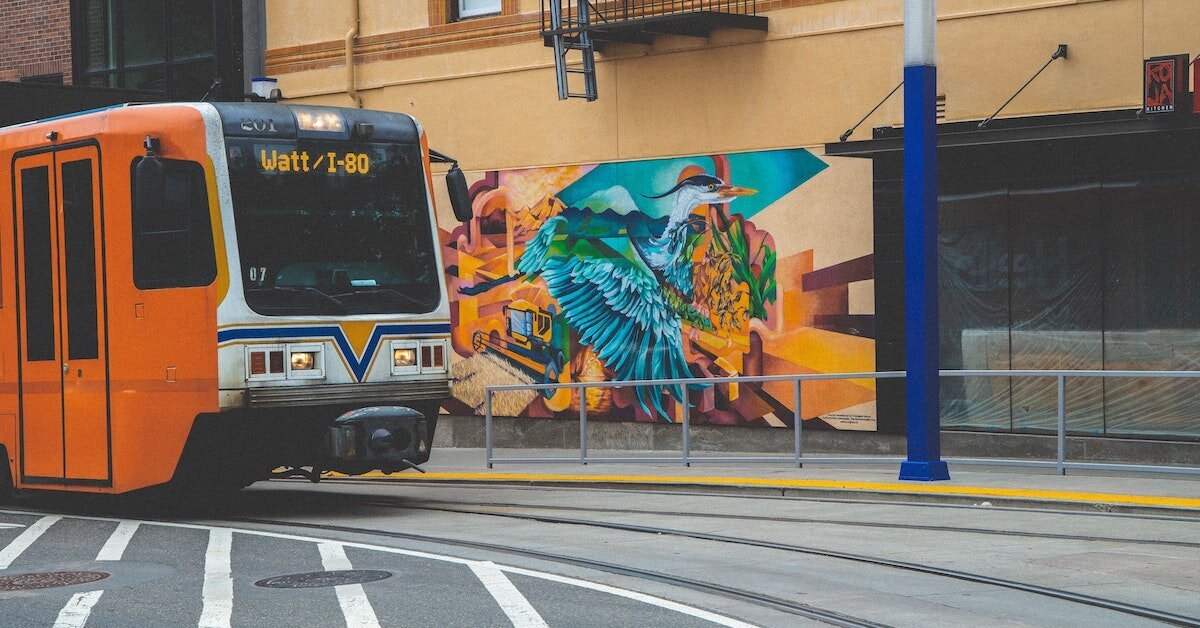 a bus station with a bus headed towards Watt in Sacramento's larger county