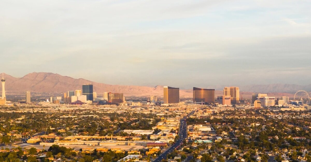 A view of Clark County and the Las Vegas Strip