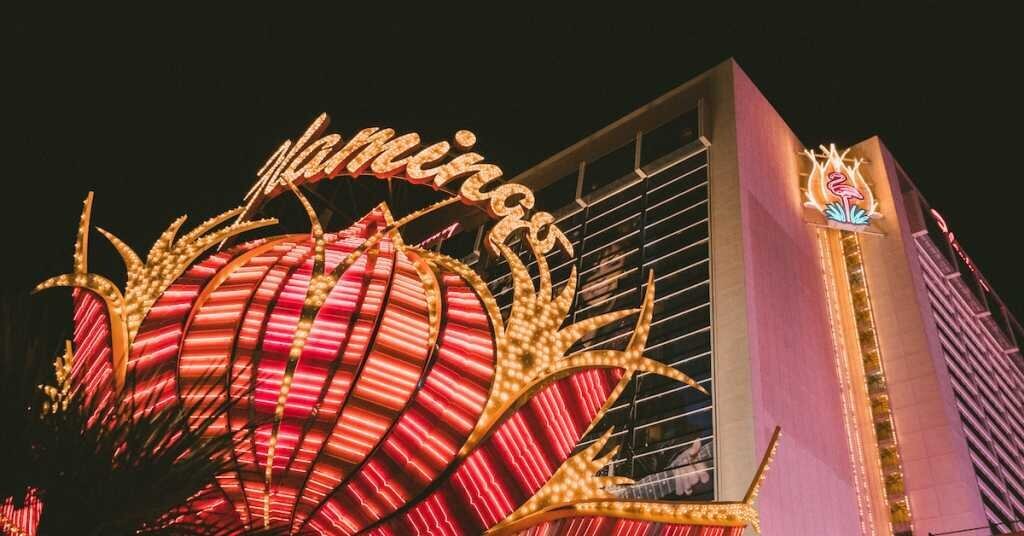 The front display of the Flamingo Hotel