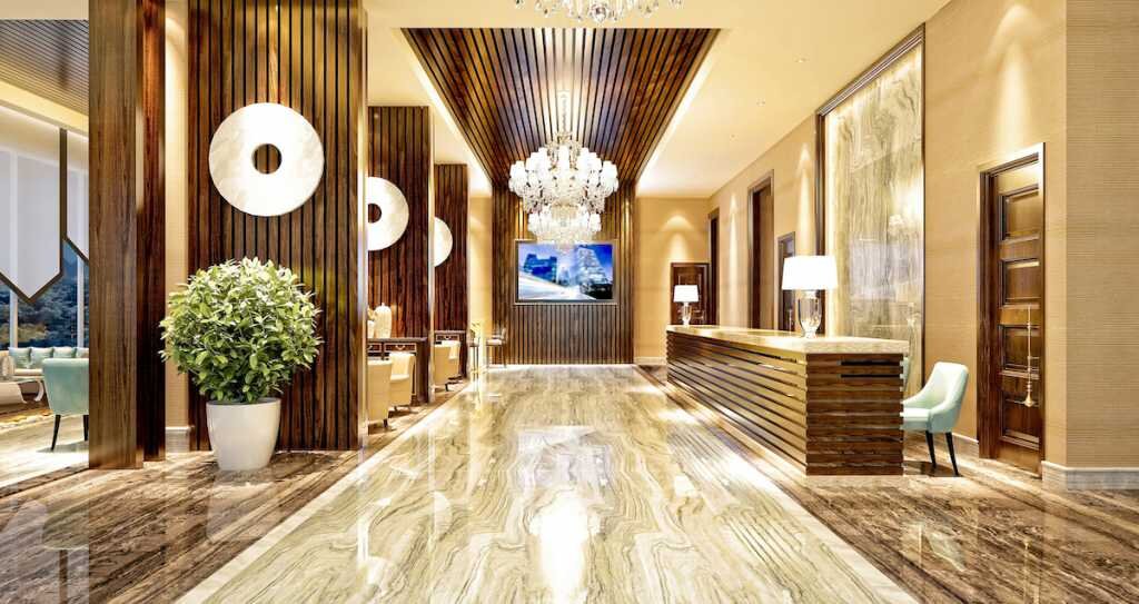 interior lobby of a hotel