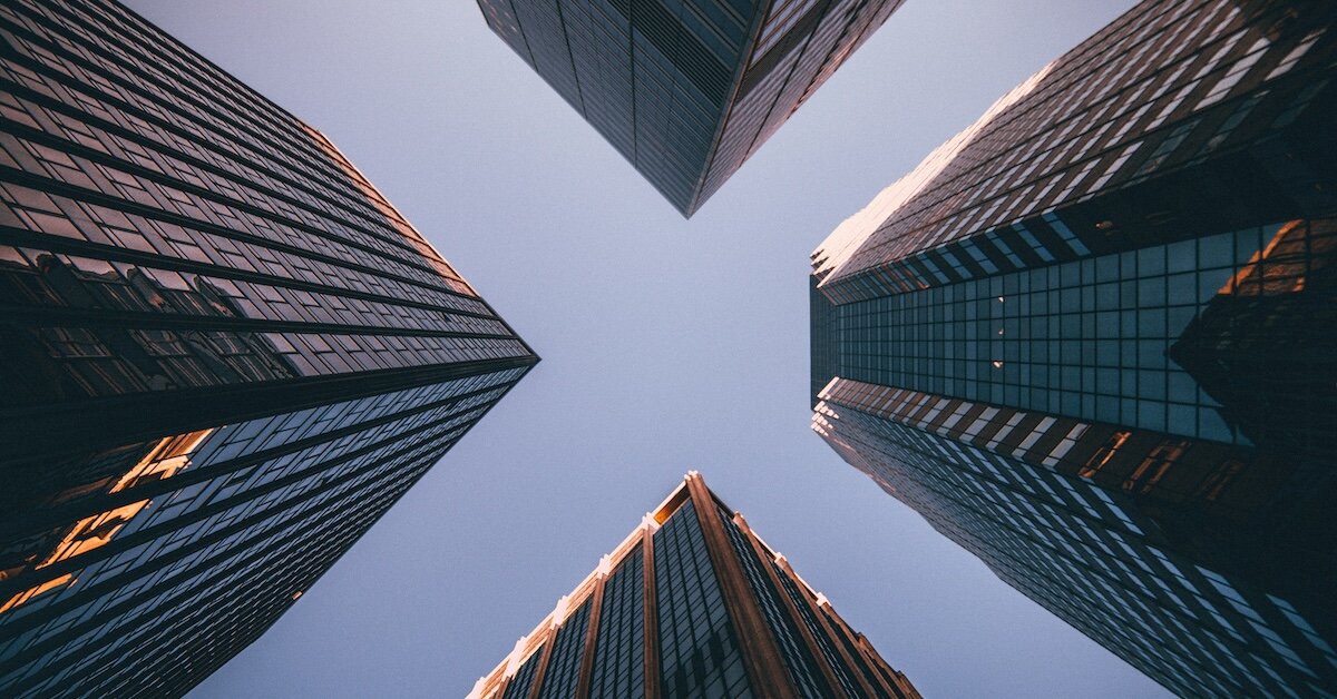 Decorative image of commercial real estate buildings