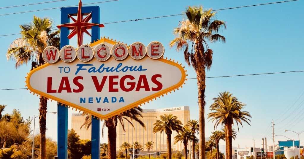 A sign that says "Welcome to Fabulous Las Vegas, Nevada"