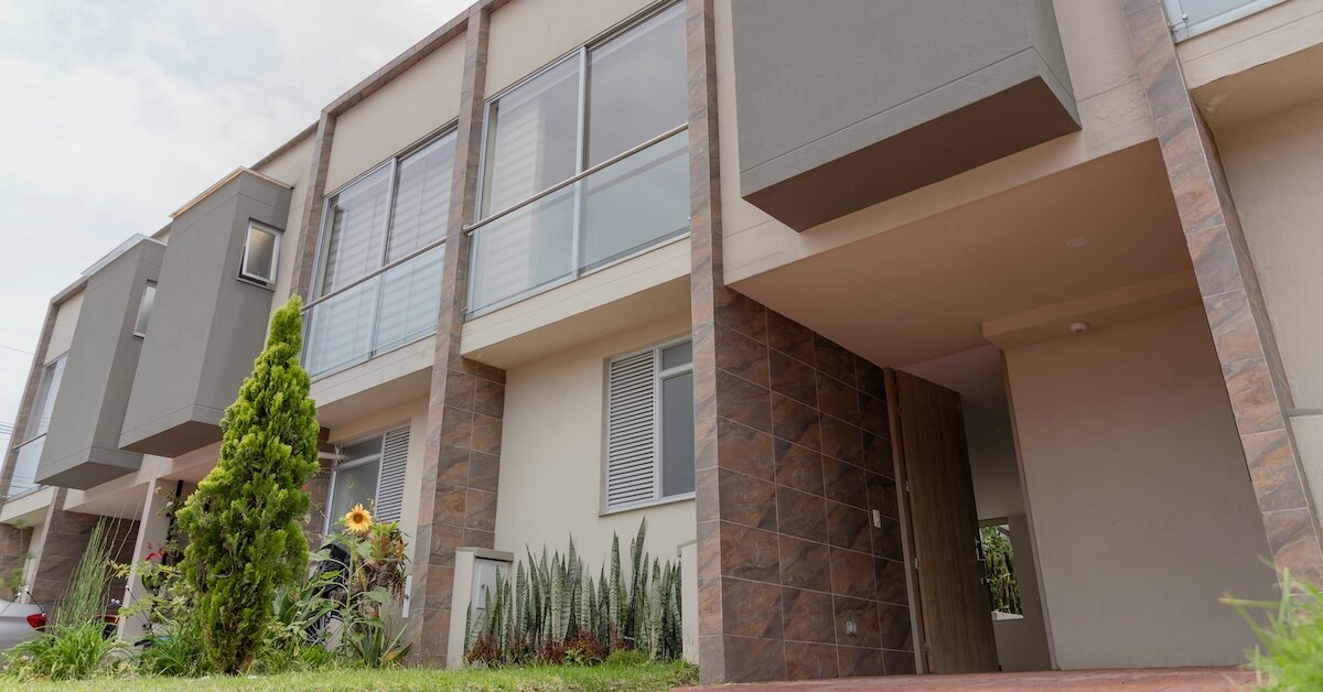 The outside of a multifamily property