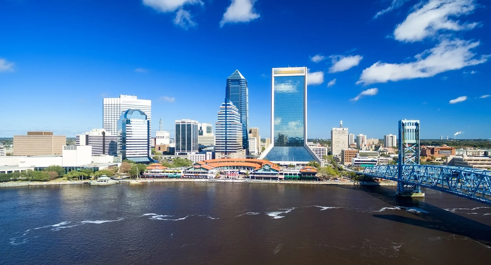 The Iconic Jacksonville Skyline during the day