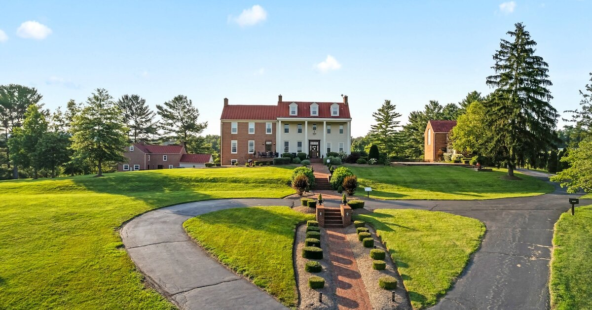 The outside of Wheatland Farm's main buildings on the property