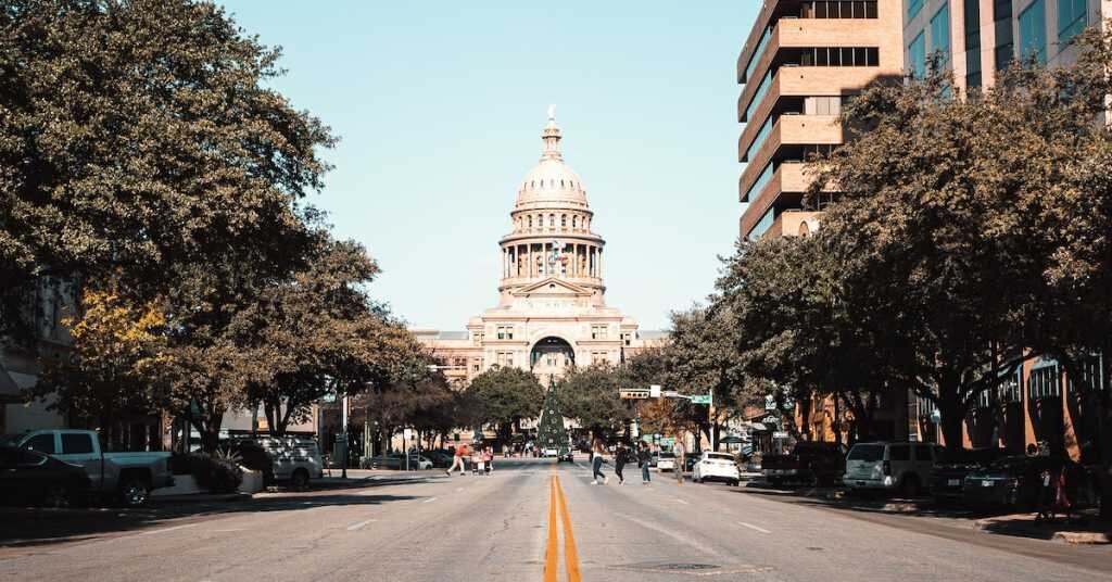 The state capitol building in Austin Texas