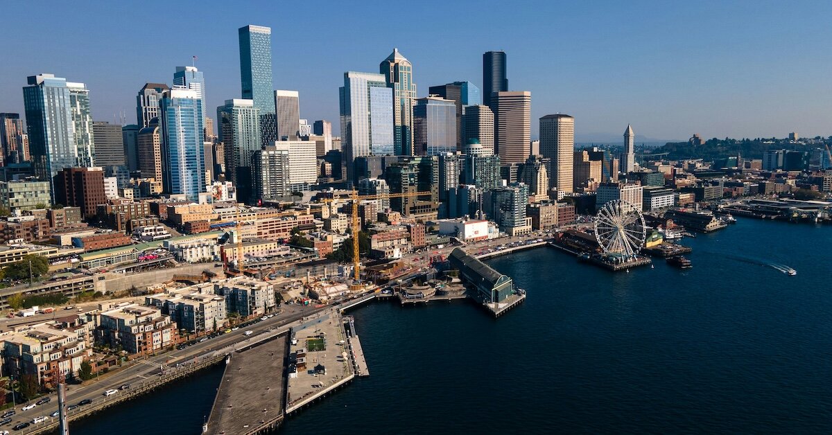 The port of San Diego with its downtown skyrisers