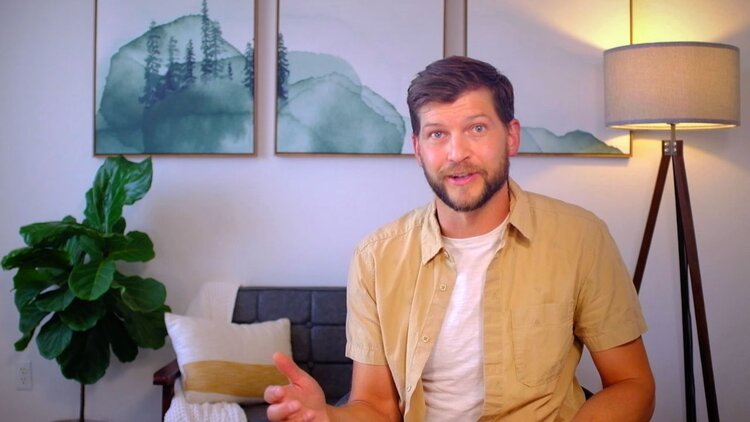 A screenshot of a video on Headway's YouTube platform, featuring clinical education lead Michael Heckendorn, LPC. 