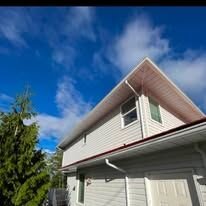 House exterior after cleaning