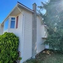 House exterior after cleaning