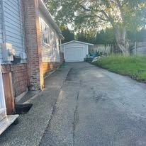 Driveway after cleaning