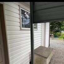Siding after cleaning