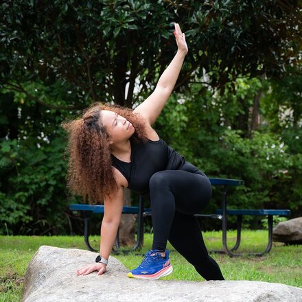 Woman Applying Deodorant