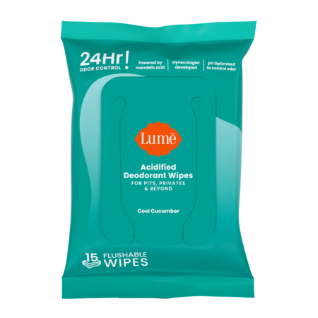 Lume Deodorant Wipes pack