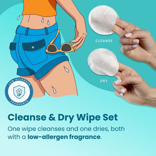 Lume Cleanse and Dry Wipe Set