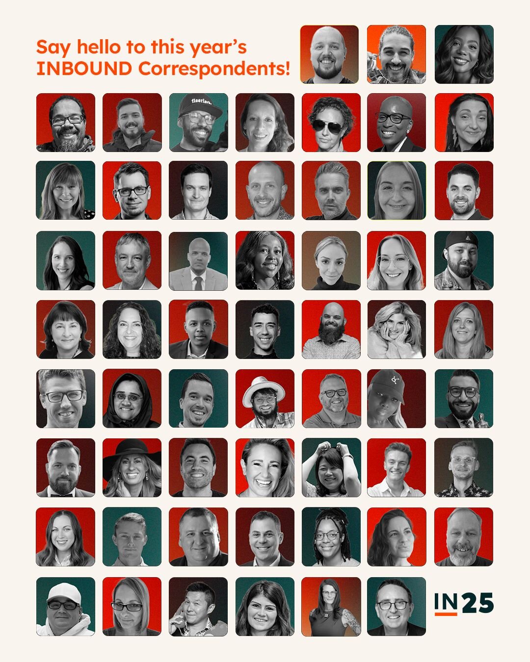 Photo collage of INBOUND 2025 Correspondents
