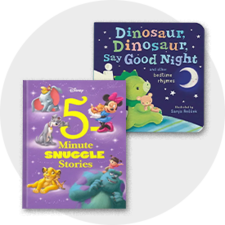 2 Bedtime Stories Books. 5 Minute Snuggle Stories and Dinosaur, Dinosaur say Goodnight