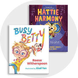 2 Books by Celebrities. Busy Betty by Reese Witherspoon, and The Christmas Princess by Mariah Carey
