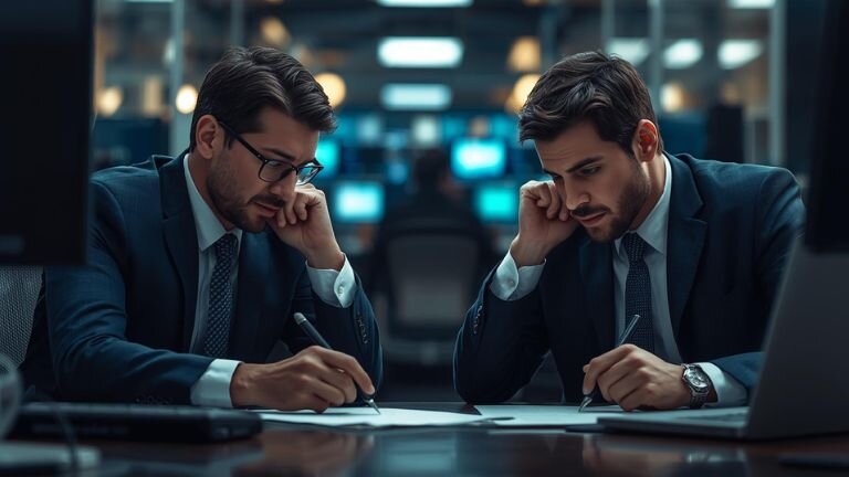 2 traders, 1 copying from the other