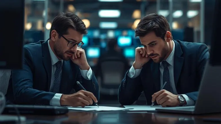 2 traders, 1 copying from the other