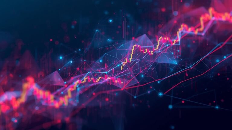 Abstract price chart