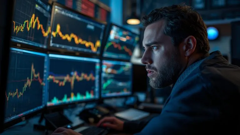 xauusd trader looking at price charts on trading screens