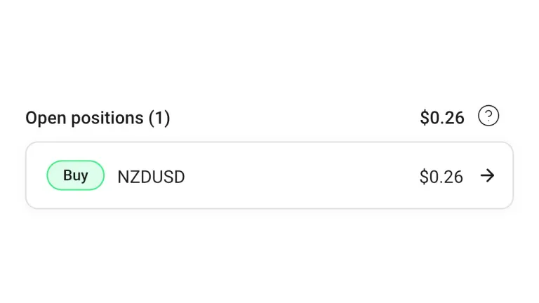 FXTM App open positions