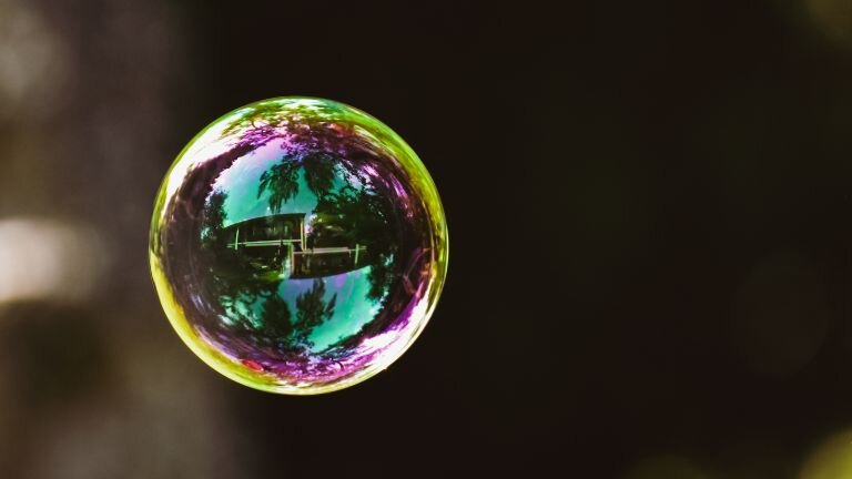 busy street in new york with blur and trading charts