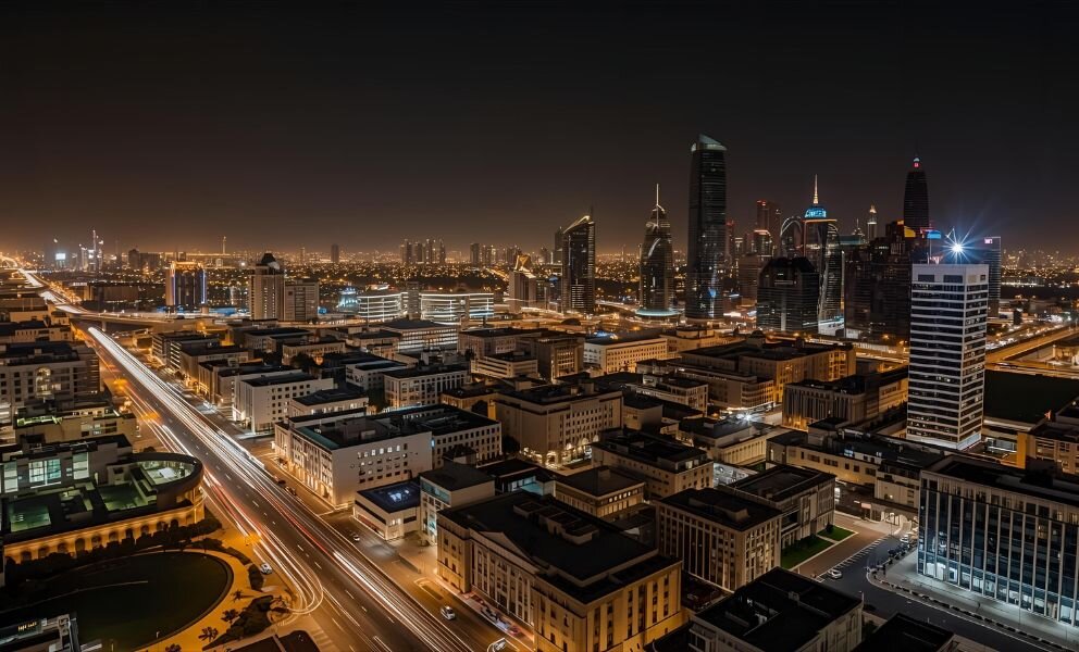Dubai at night