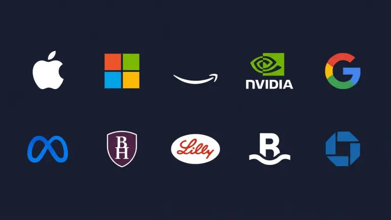 logos of top 10 companies in S&P 500