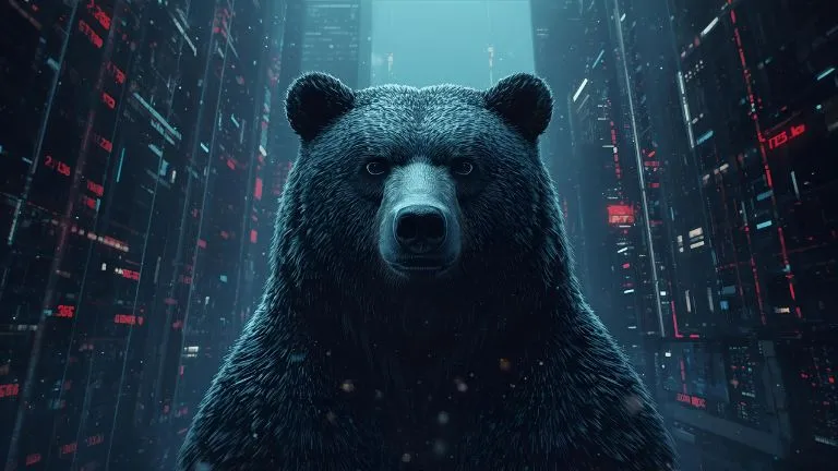 image of a bear in a server room