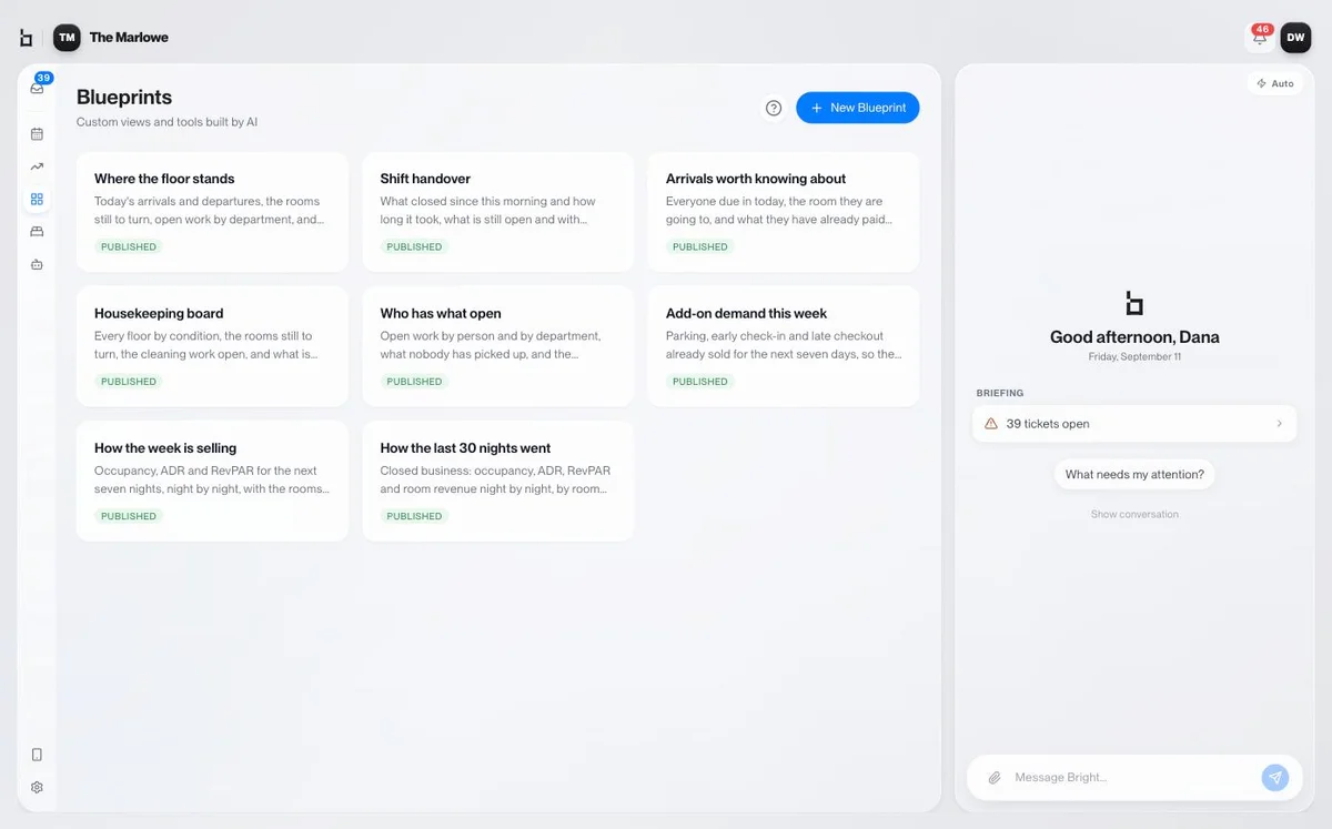 Bright Blueprints library built by AI