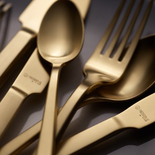 santorini gold flatware
