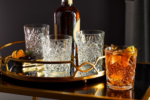 Libbey Hobstar Double Old Fashioned Glass