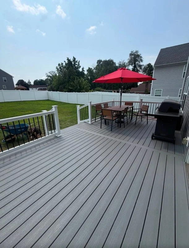 Composite Backyard Deck with Dining Area — Pennsylvania