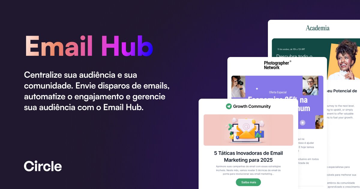 Email Hub: Centralize sua audiência e sua comunidade