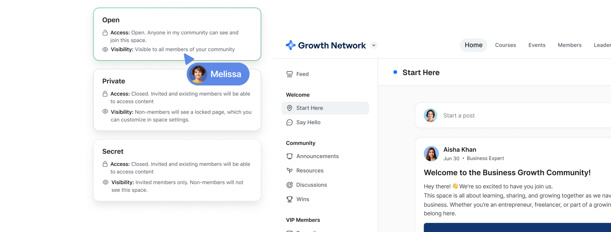 Point members to relevant conversations