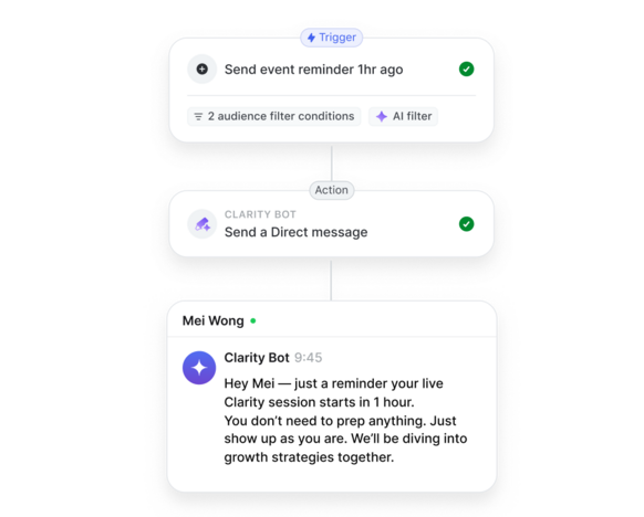 Welcome new members with a personalized AI message