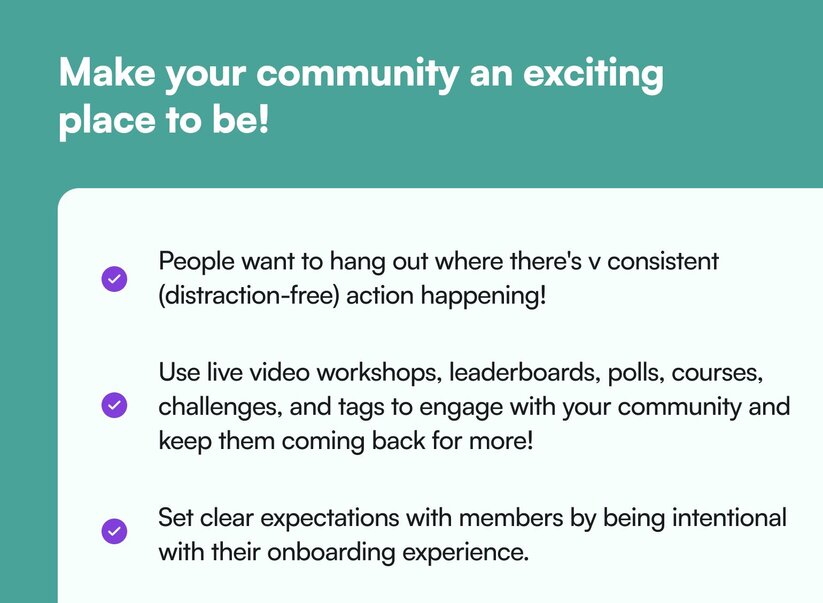 Advice for improving community engagement