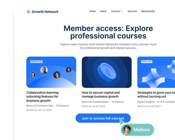 Give website visitors previews of member-only content