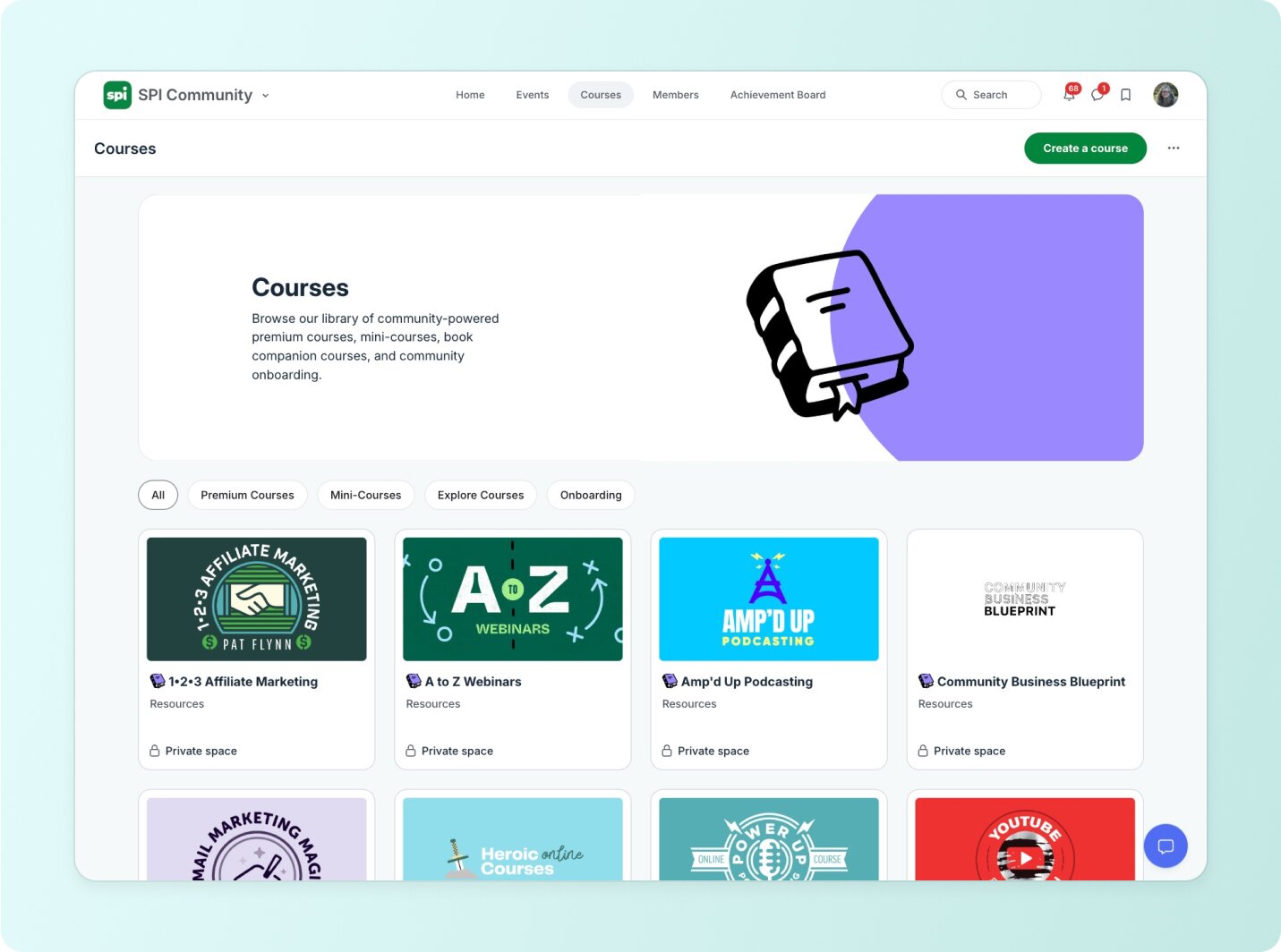 Circle platform dashboard