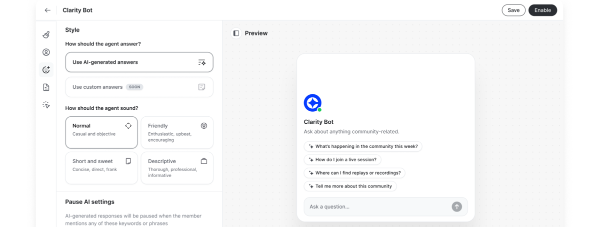 Orientez les membres de votre communauté vers des conversations pertinentes