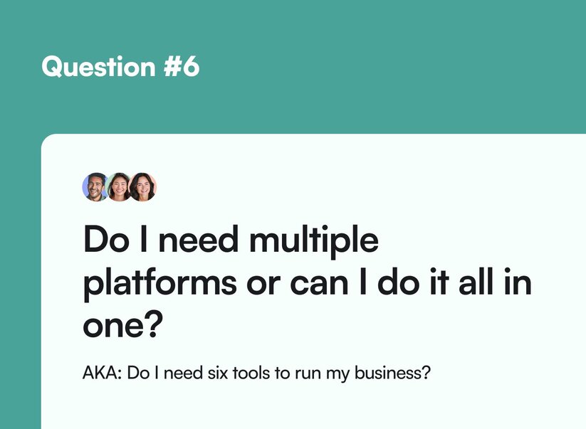 community platform question: is it an all-in-one solution?