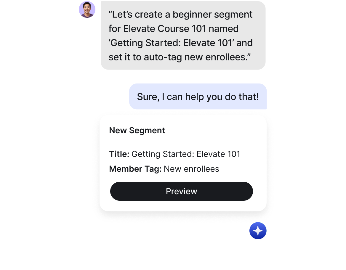 Welcome new members with a personalized AI message