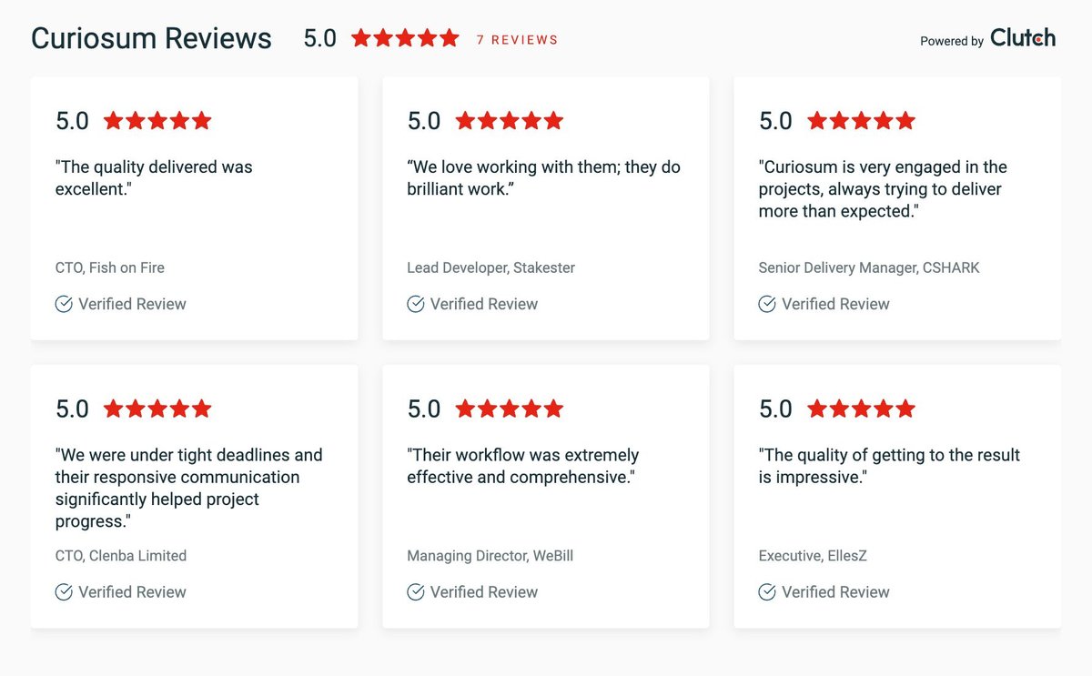 Clutch reviews