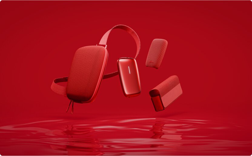 Collection Ora Ito en édition spéciale comprenant tous les accessoires en édition spéciale rouge.