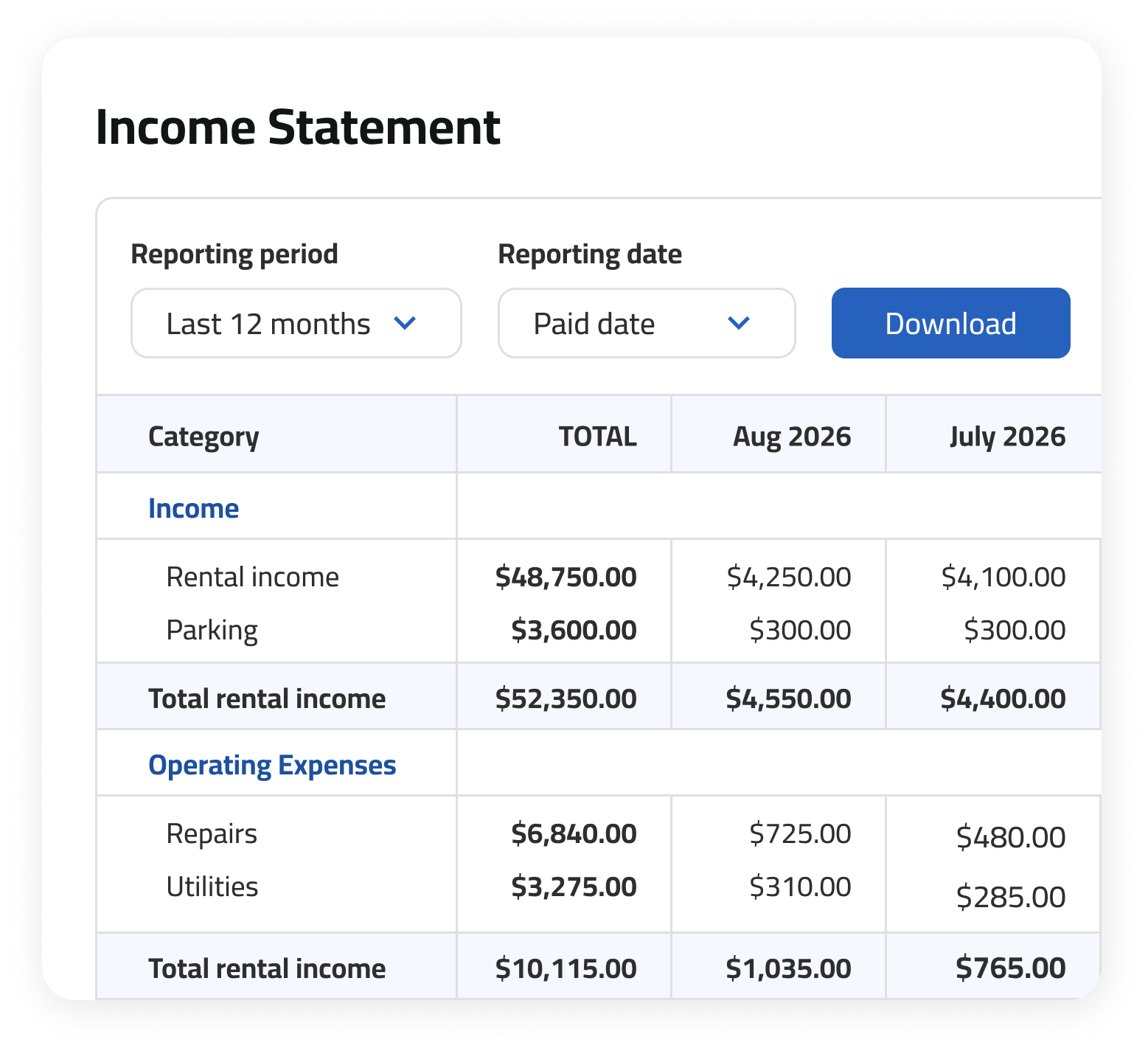 Income Statement